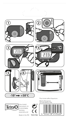Tetra TH Digital Thermometer цифровой термометр для точного измерения температуры воды в аквариуме - фотография № 13