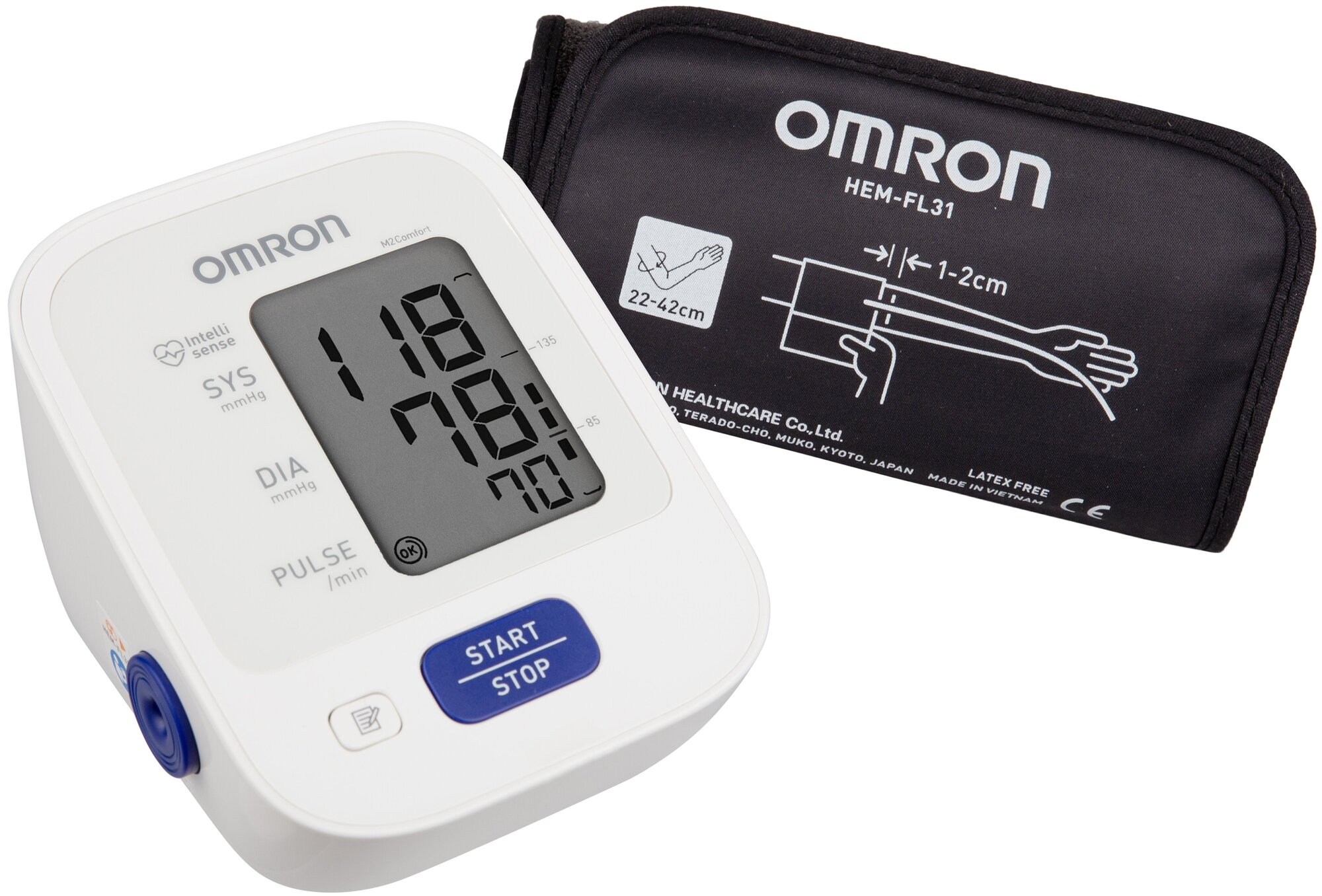 Тонометр OMRON M2 Comfort (HEM-7123-ALRU) с адаптером