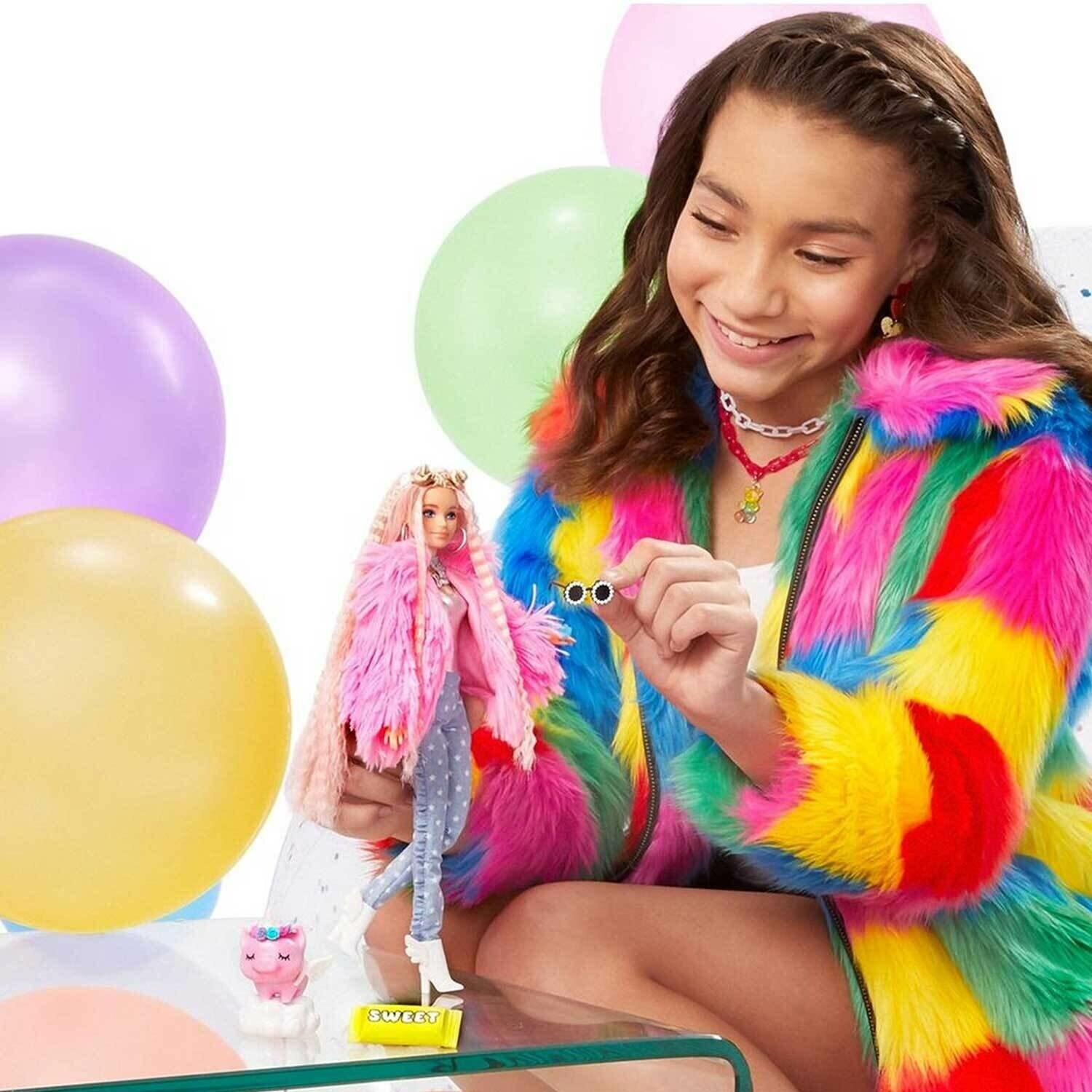 Кукла Barbie Экстра в розовой куртке - фото №17