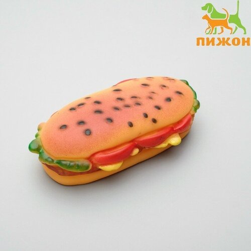 Пижон Игрушка пищащая Бутерброд для собак, 13 см игрушка пищащая бутерброд для собак 13 см