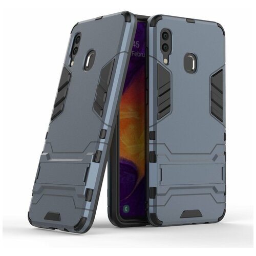 Чехол Duty Armor для Samsung Galaxy A30 / Galaxy A20 (темно-синий) tpu чехол color gradient для samsung galaxy a20 a30