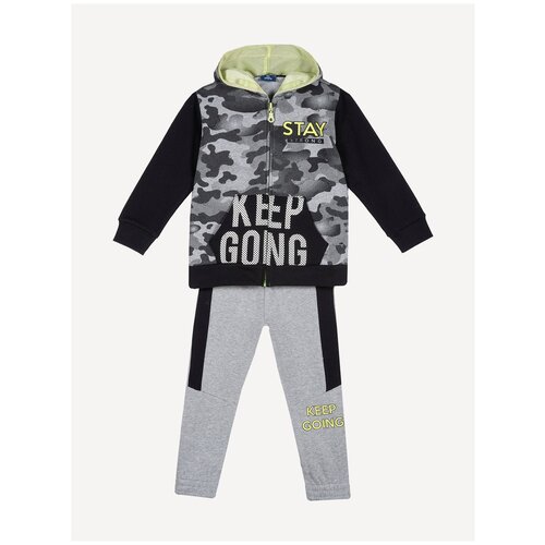 фото Костюм chicco спортивный флисовый, черный 78658, размер 110