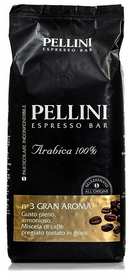 Кофе в зернах Pellini "Gran Aroma" 100% арабика, 1кг. - фотография № 2