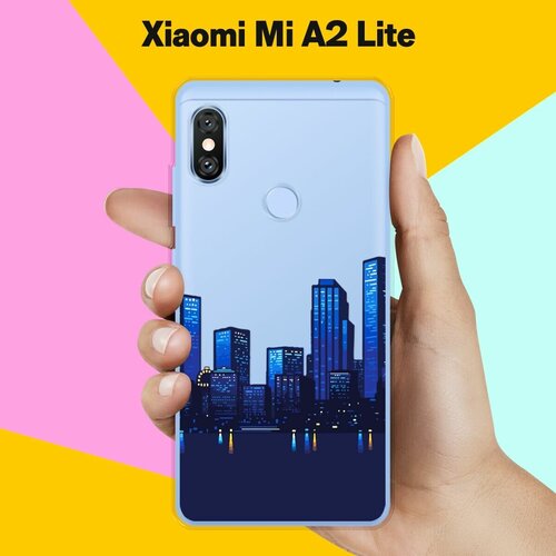 Силиконовый чехол на Xiaomi Mi A2 Lite Город / для Сяоми Ми А2 Лайт пластиковый чехол панда арт 2 на xiaomi mi a2 lite сяоми ми а2 лайт