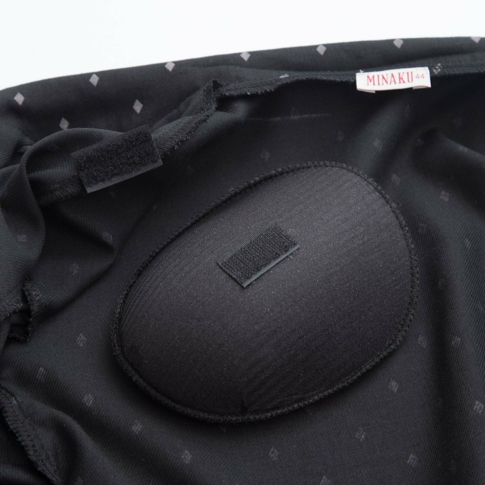 Пиджак Minaku, укороченный, силуэт прямой, размер 42/XS, черный - фотография № 11