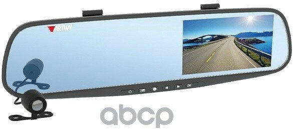 Зеркало С Видеорегистратором Artway Av-600,1920*1080P,120°,4,3’’ ,2 Камеры ARTWAY арт. AV-600