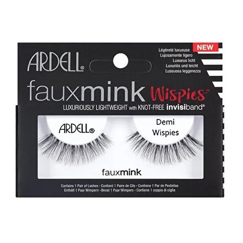 Ardell Faux Mink Demi Wispies Накладные ресницы, норка (L) ardell накладные пучки faux mink норка средние