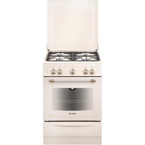 Плита газовая GEFEST 6100-01 0186 бежевый ретро чугун 2931000₽