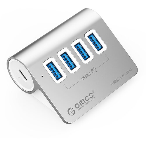 USB-концентратор ORICO M3U4-05, разъемов: 4, 50 см, серебристый usb концентратор orico rchv разъемов 4 серебристый