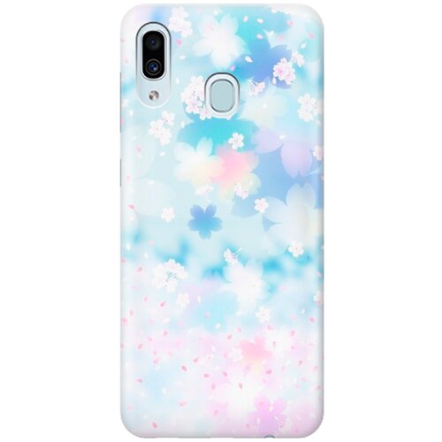 фото Re:pa накладка transparent для samsung galaxy a40 с принтом "цветение сакуры"