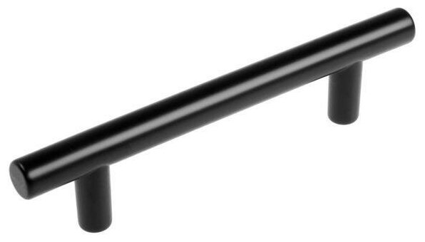 Ручка-рейлинг мебельная,для кухни, комода, шкафа, ручка скоба м/о 96 мм, цвет черный - фотография № 2