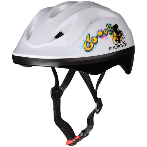 фото Шлем велосипедный детский indigo go, 00027871, белый, размер s