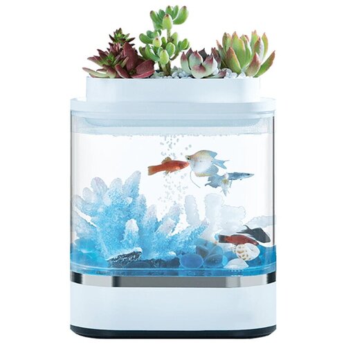 Аквариум Xiaomi Geometry Mini Lazy Fish Tank Pro 1.5L Green (C300)