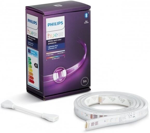 Умная светодиодная лента Philips Hue White and Color Ambiance LightStrips Plus extension V4 Bluetooth 1m (удлинитель) (929002269201)