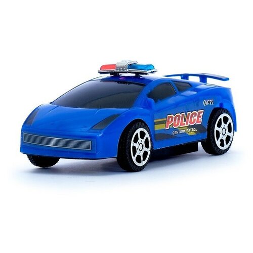 Машина «Полицейский болид», цвета микс автомобиль легковой с багажником на крыше микс