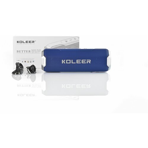 Портативная беспроводная акустика KOLEER better sound quality Синяя 178900₽