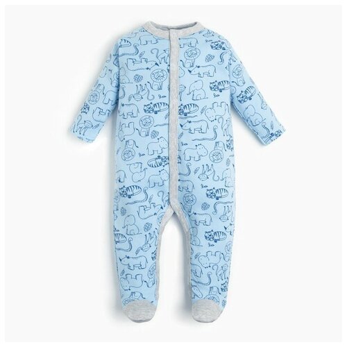 фото Комбинезон для мальчика, цвет голубой, рост 56 см (0-1м) linas baby