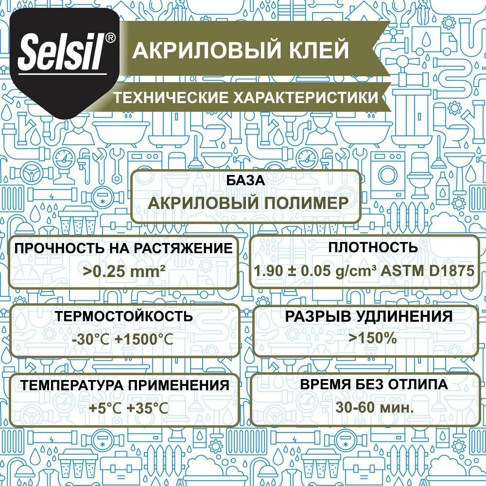 Акриловый клей Selsil для плинтусов Белый (500 мл) - фотография № 4