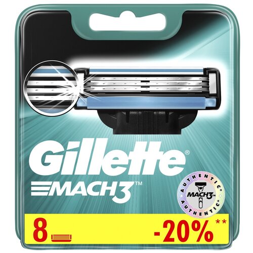 Gillette Mach 3  8 .   3    