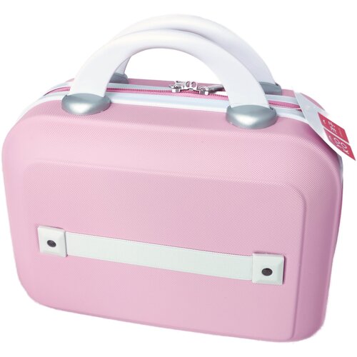 Бьюти-кейс дорожный YOKO из ABS-пластика/ светло розовый, чемодан , ручная кладь 14 л