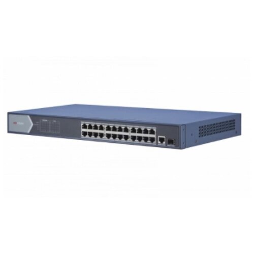 Hikvision DS-3E0526P-E неуправляемый PoE коммутатор (свитч) poe коммутатор 4 poe 802 3af at 2 uplink порта nvr lan 100 мбит с