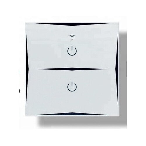 Умный Wi-Fi выключатель сенсорный двухканальный Ya-T2W белый 130000₽