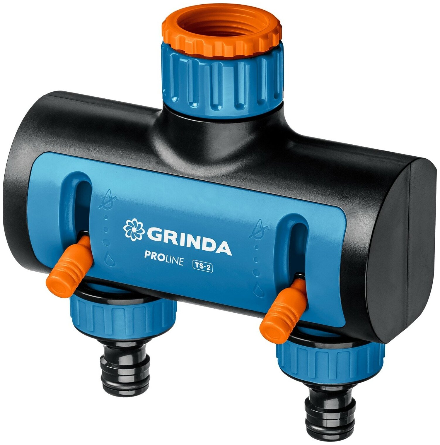 Поливочный распределитель GRINDA PROLine TS-2 двухканальный, с внутренней резьбой 3/4-1 8-426312 - фотография № 3