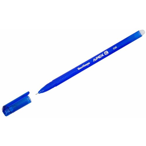 Ручка гелевая стираемая Berlingo Apex E синяя, 0,5 мм, 20 штук