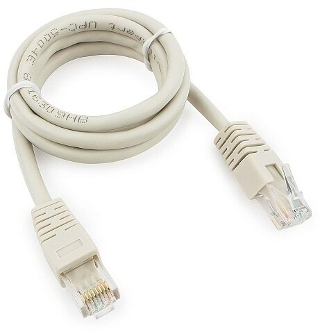 Cablexpert Коммутационный шнур Патч-корд UTP PP6U-1M кат.6, 1м, литой, многожильный серый