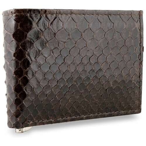 фото Кошелек exotic leather из натуральной кожи питона с зажимом для денег