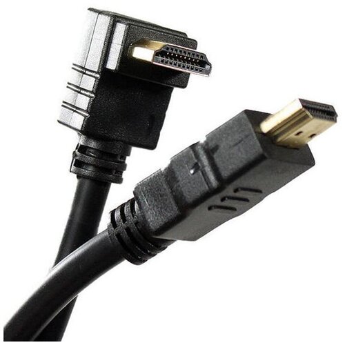 Кабель VCOM HDMI - HDMI-угловой коннектор, 5 м, арт. CG523-5M