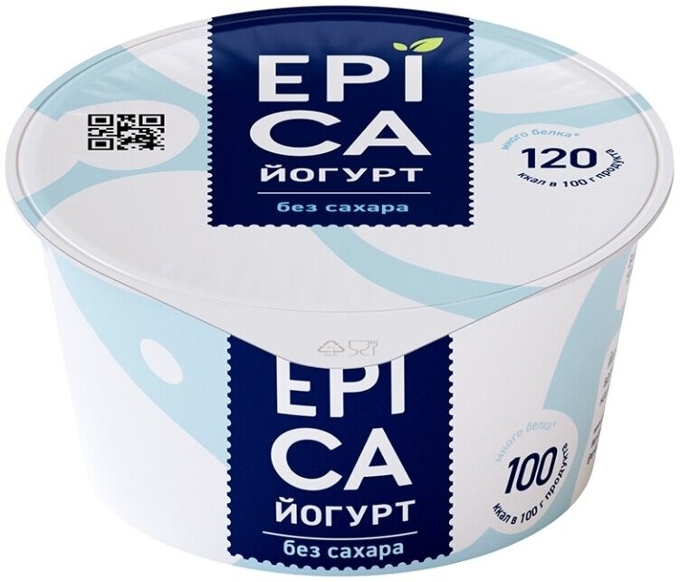 Йогурт Epica Натуральный без сахара 6%