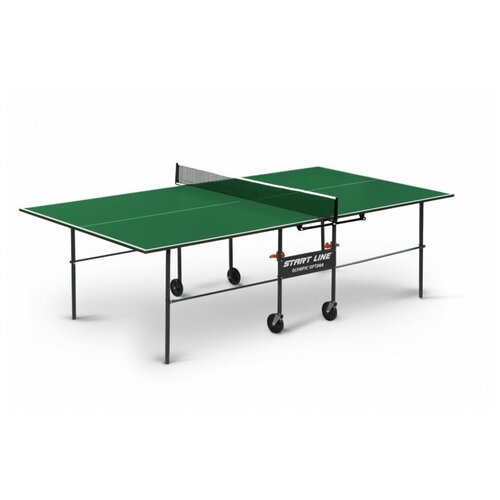 Теннисный стол, складной, Start line Olympic Green с сеткой