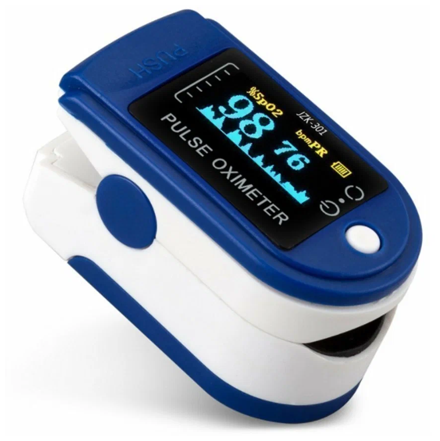 Пульсоксиметр/оксиметр на палец для измерения уровня кислорода в крови и пульса. TFT дисплей. (LK88)