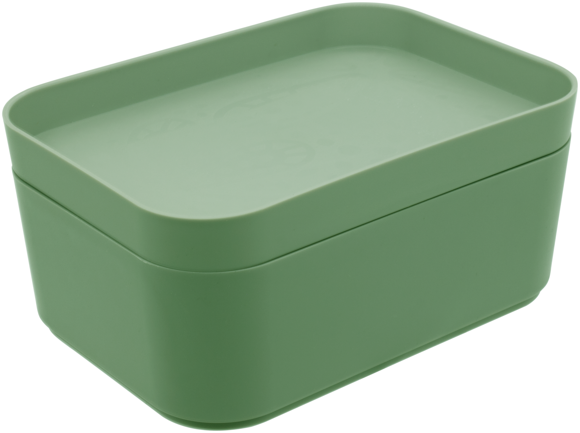 Органайзер для хранения Berossi 11x7x16 см 0.74 л пластик цвет зеленый - фотография № 1