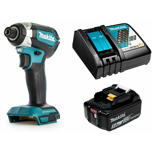 Ударный шуруповерт аккумуляторный 170Нм 18В LXT Li-Ion 1x5Ач Makita DTD153RT 2604000₽
