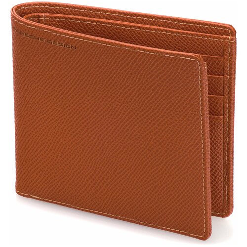 Портмоне Porsche Design French Classic Brand orange H8, PD 09/53/19116-76, оранжевый, 1.7х11.3х9.8 см.