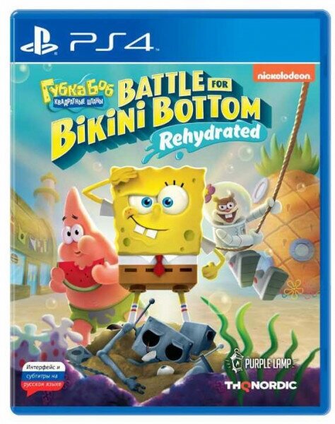 SpongeBob SquarePants: Battle For Bikini Bottom -Rehydrated (PS4, Рус)