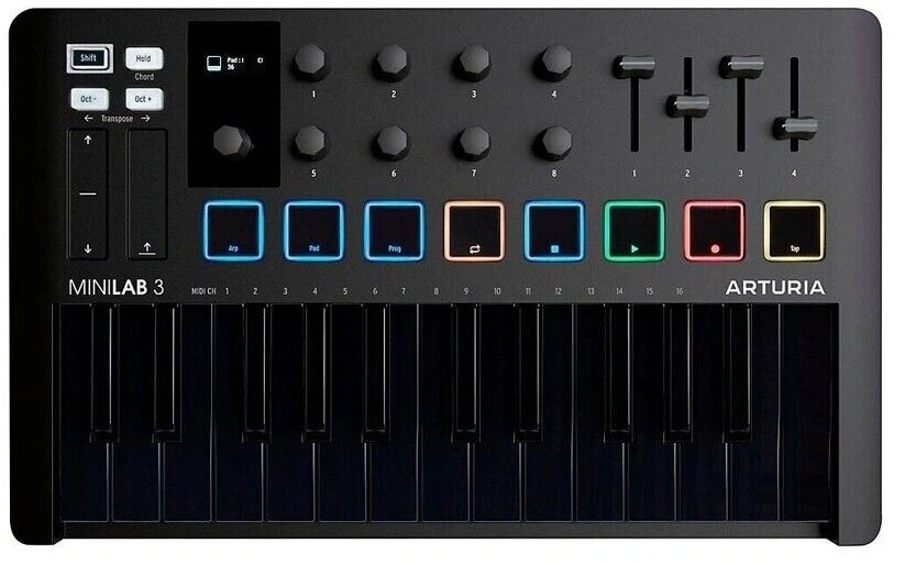 Миди-клавиатура Arturia MiniLAB 3 Deep Black