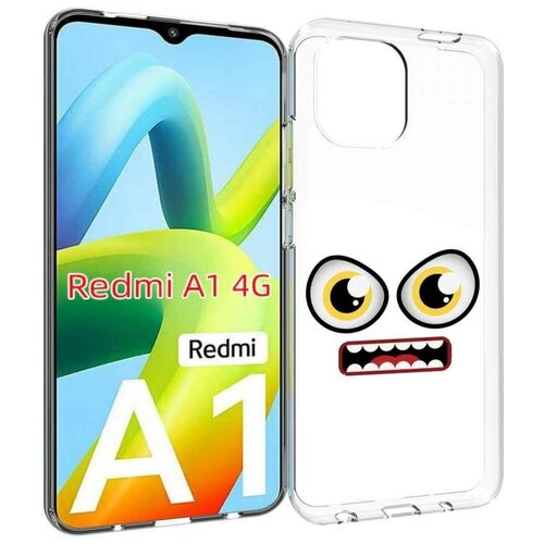 Чехол MyPads красный злой смайлик для Xiaomi Redmi A1 задняя-панель-накладка-бампер чехол mypads красный злой смайлик для xiaomi redmi a1 plus задняя панель накладка бампер