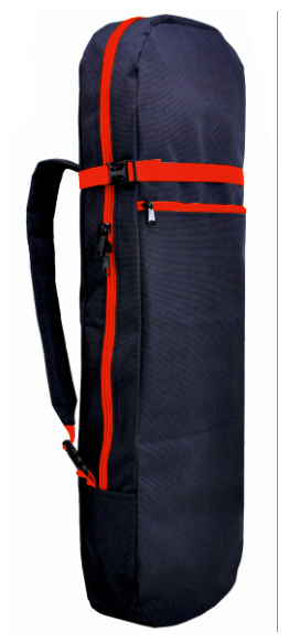 Сумка рюкзак для самоката, скейтборда и ружья ST4, графит с красным
