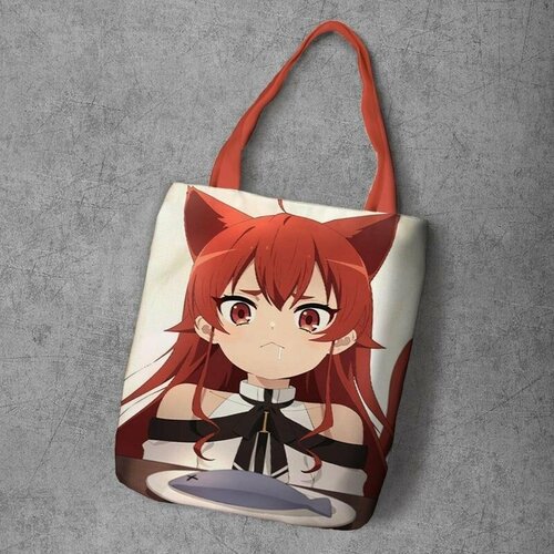 фото Сумка шоппер anime dakimakura, фактура рельефная, мультиколор