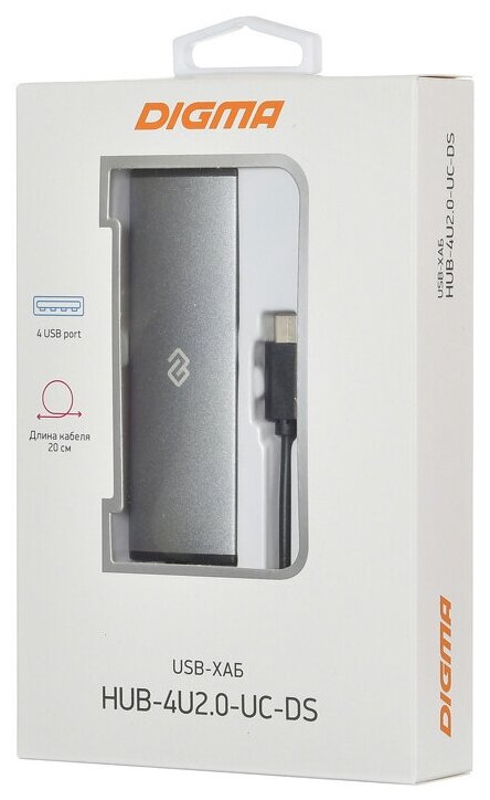 USB-концентратор Digma - фото №3