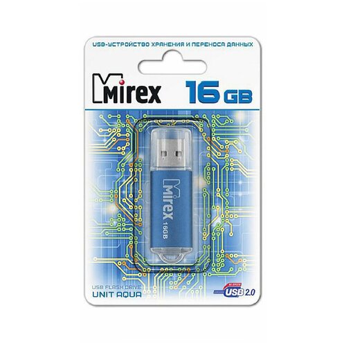 Флешка MIREX UNIT (16 Gb) AQUA