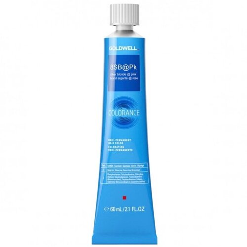 Goldwell Colorance тонирующая краска для волос, 8SB@РK серебристый блонд с розовым сиянием, 60 мл