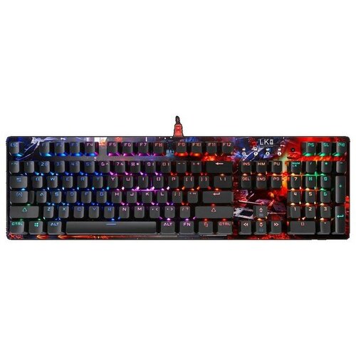 Клавиатура A4Tech Bloody B810R USB черный с рисунком 623900₽