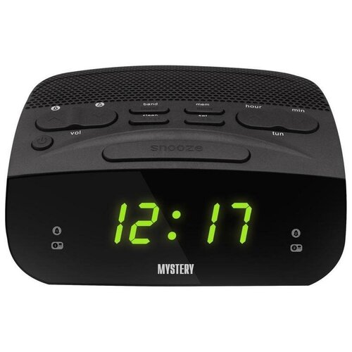 Радио-будильник MYSTERY MCR-23 black green 188400₽