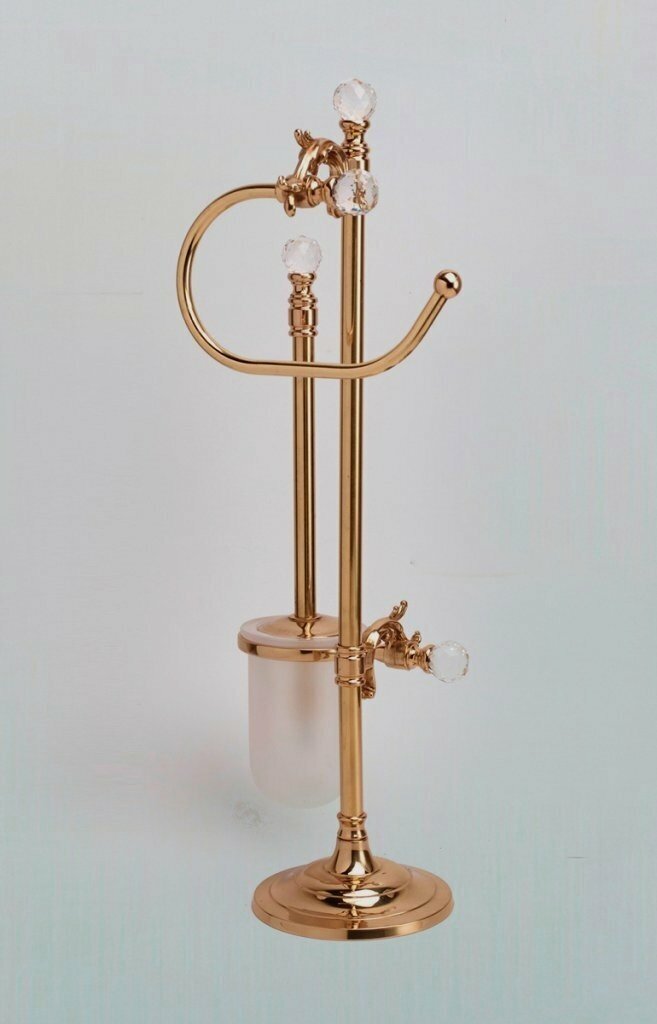 Стойка напольная для унитаза и биде Art&Max BAROCCO CRYSTAL AM-1948-Br-C бронза