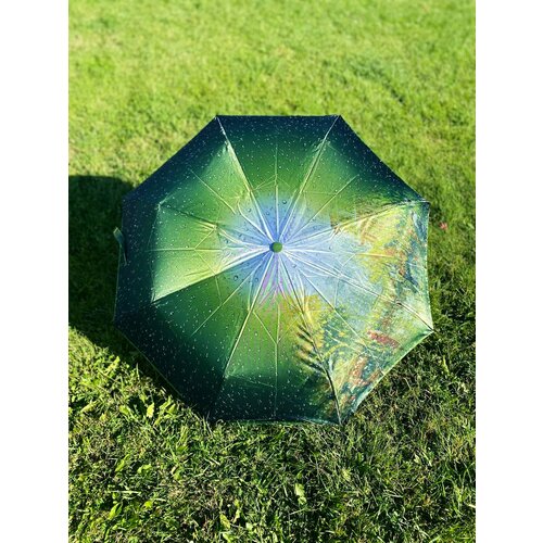 Смарт-зонт GALAXY OF UMBRELLAS, зеленый зонт galaxy полуавтомат складной женский осенний город арт bf3033 темно зеленый