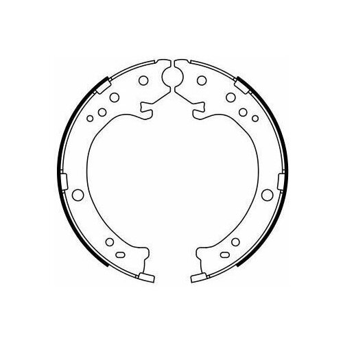 Колодки тормозные барабанные зад